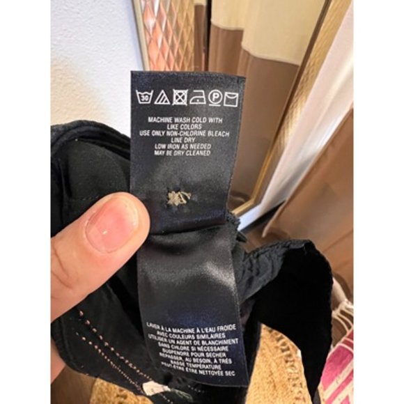 The Essential SLIM By ANTHROPOLOGIE Mid Rise Stretch Ankle Pants Size 8 Black - Picture 5 of 7